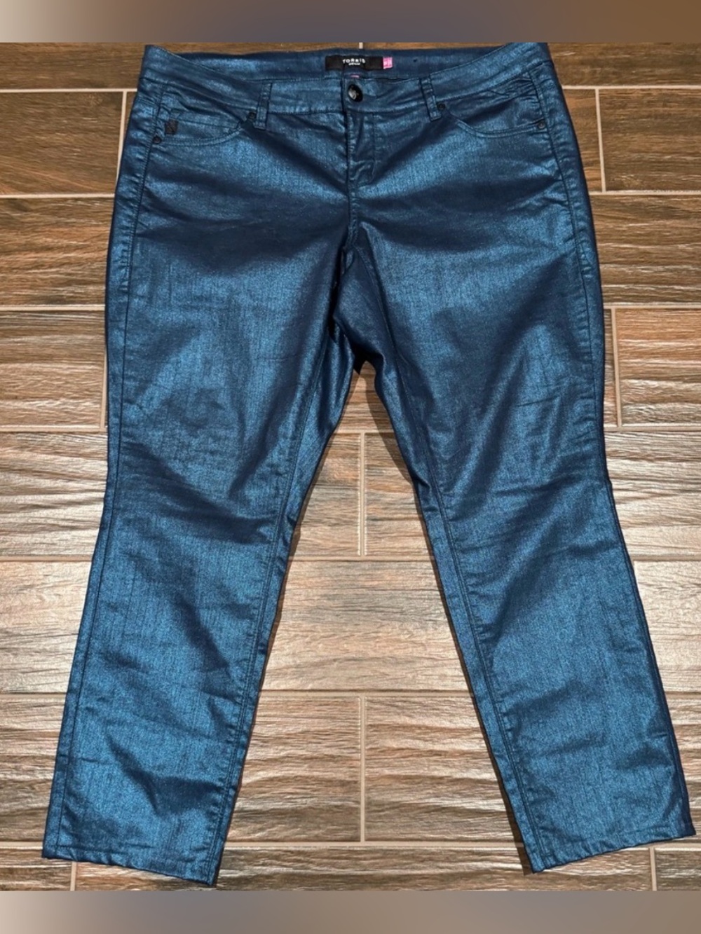 Torrid Shimmer Jeggins Size 18 Blue